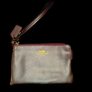 Metallic Purple wristlet